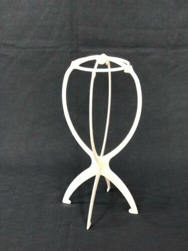 Foldable Wig Hat Cap Stand Holder Mannequin Dummy Head Stable Display Tool White