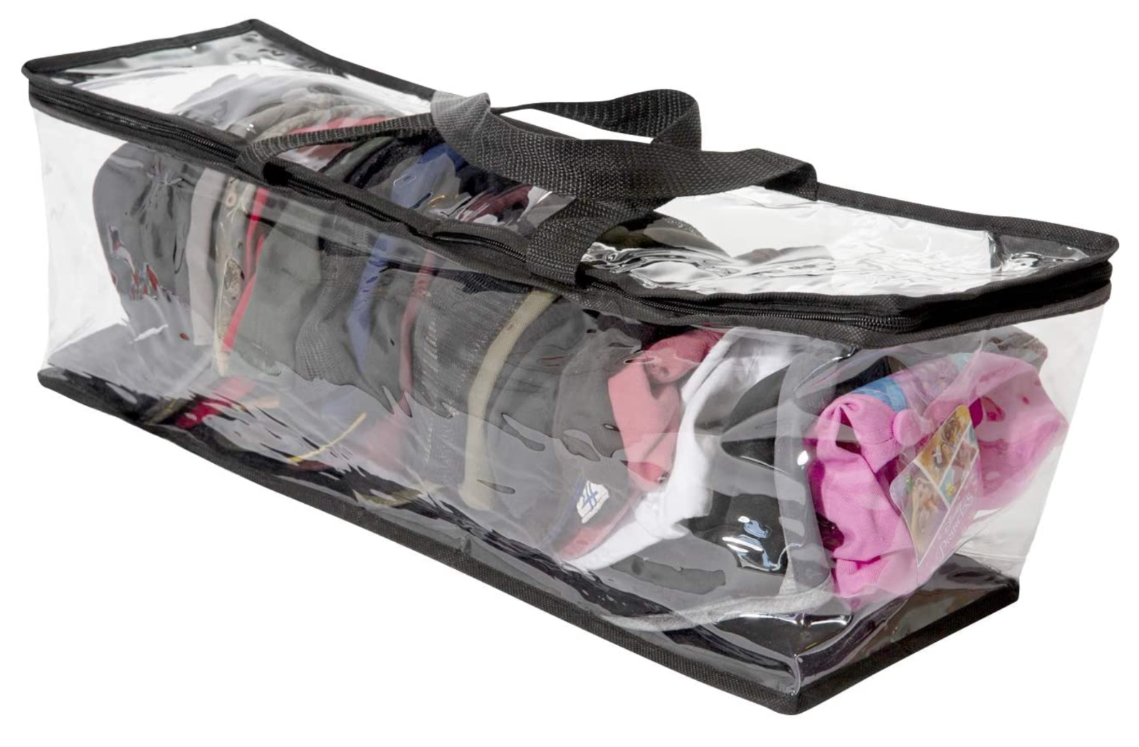 Hat Storage Bag Case Baseball Cap Organizer Clear Travel Dustproof Zipper Holder