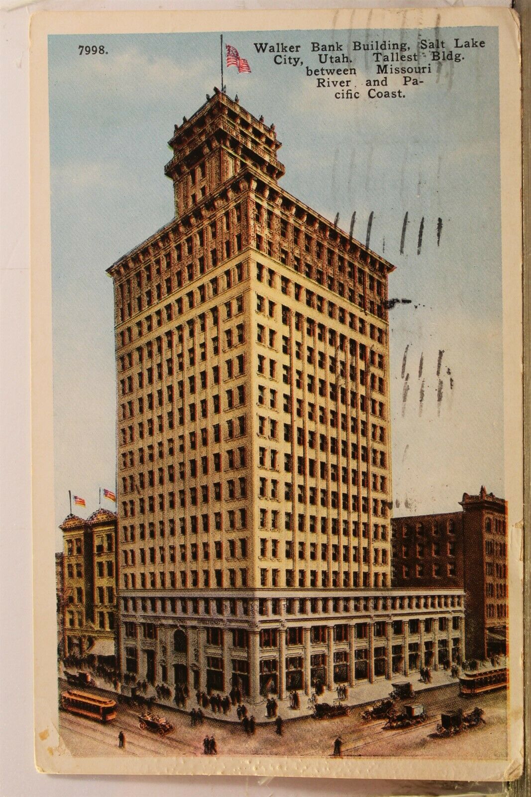 Utah Ut Salt Lake City Walker Bank Building Postcard Old Vintage Card View Post