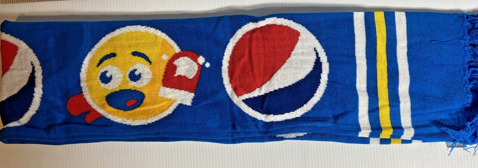 Pepsi Cola 52 Inch Winter Knit Scarf "promotional Item" Emoji New W/o Tags Rare