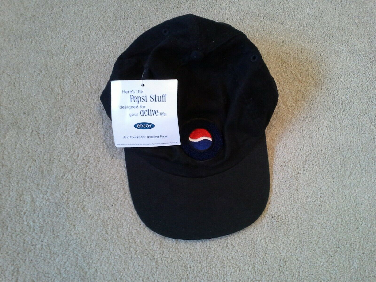 Nwt Vintage Pepsi Stuff Nothing Else Is A Pepsi Black Snapback Cap Hat 1 Owner