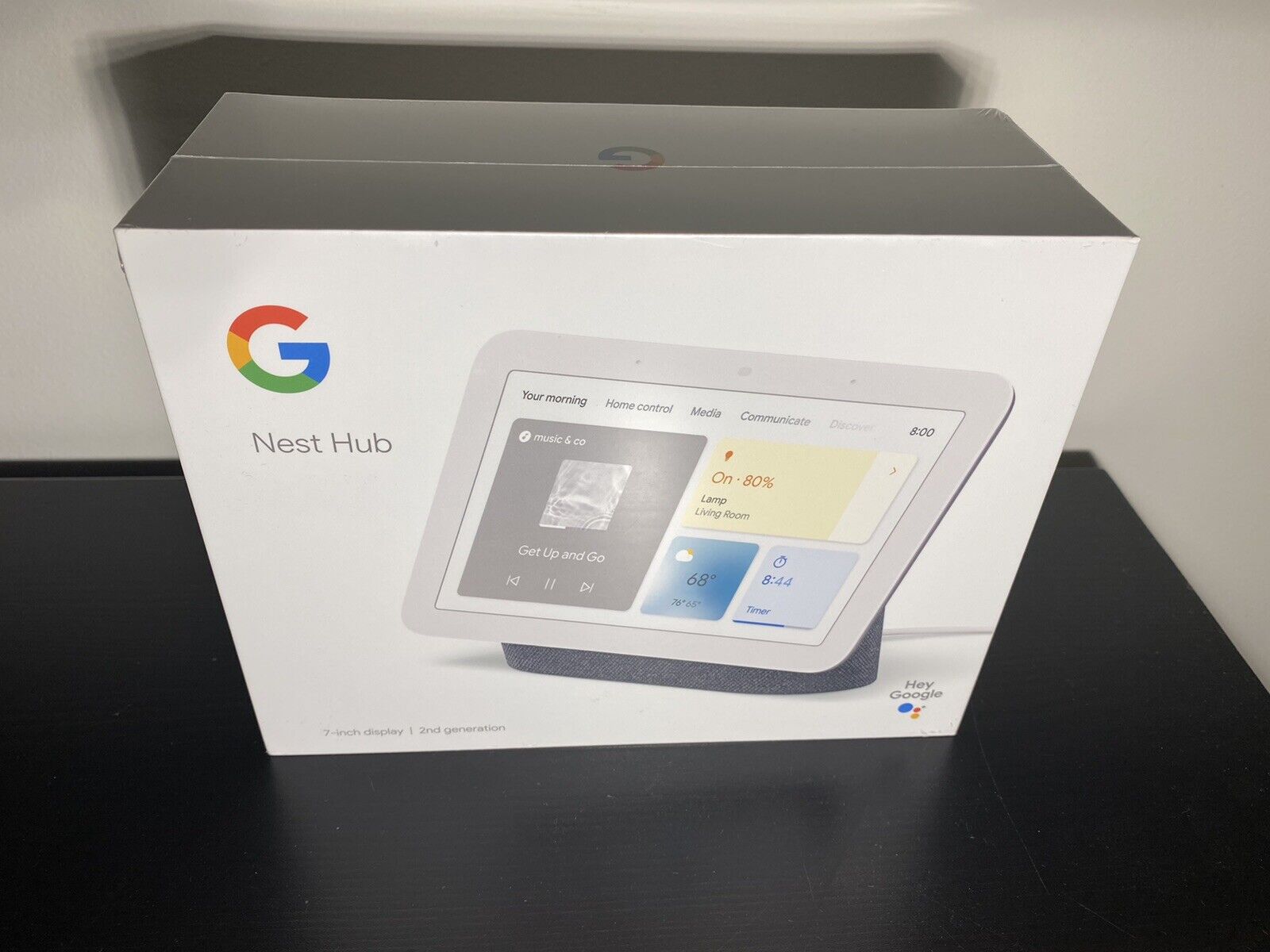 Google Nest Hub (2nd Gen) 7-in Display Guik2 Ga01892-us Charcoal