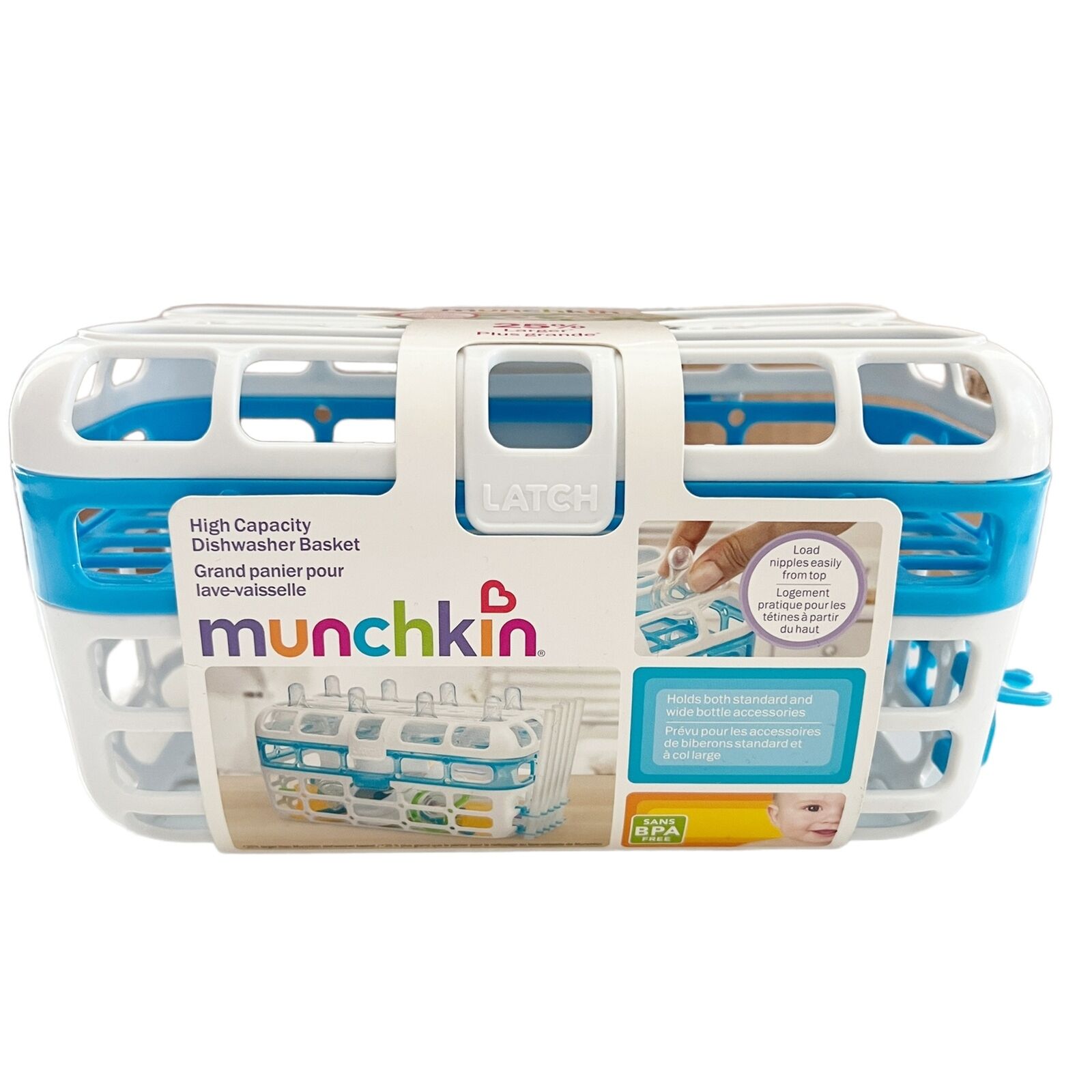 Munchkin Dishwasher Basket Baby Bottle Nipples Accessories High Capacity New
