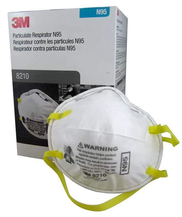 3m 8210 N95 Particulate Respirator, 1- Box Of 20 Masks, Exp. 05/2026 Valid Codes