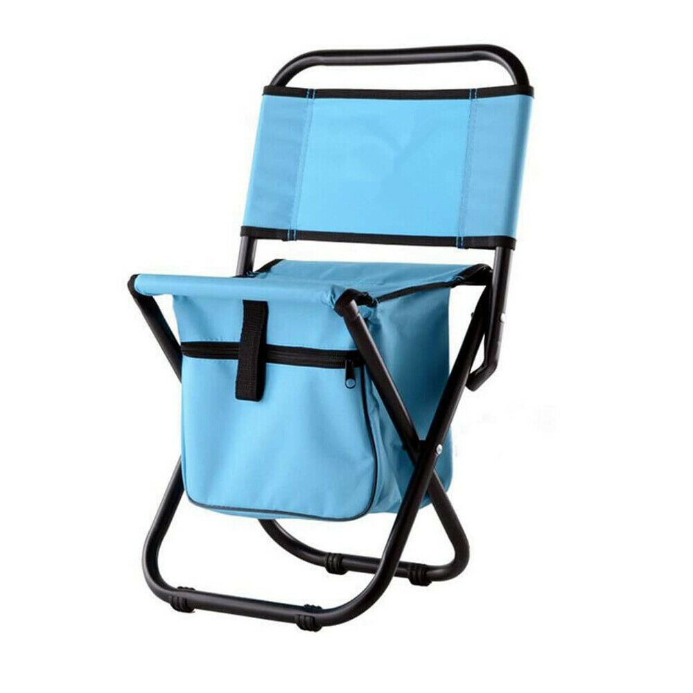 Foldable Camping Chair Portable Backpack Stool Storage Bag Hiking Seat Table Bag