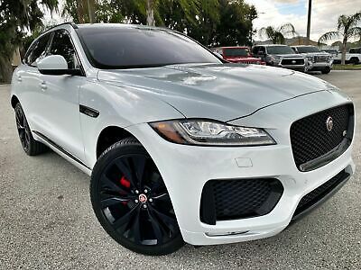 2018 Jaguar F-pace S Supercharged Awd Pano Roof White/red Leather