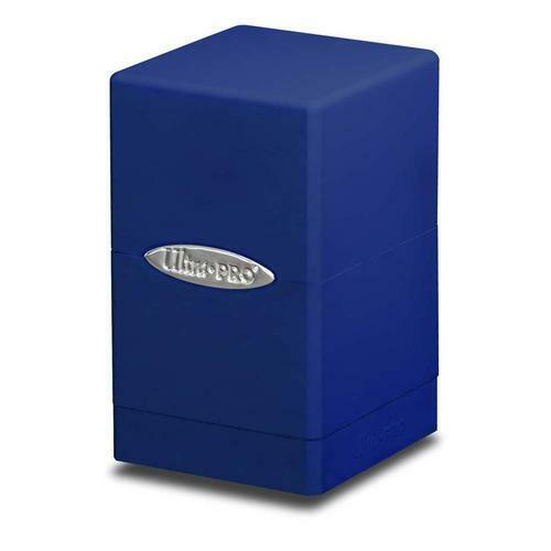 Ultra Pro Satin Tower Deck Box Blue - Gaming Card And Dice Storage