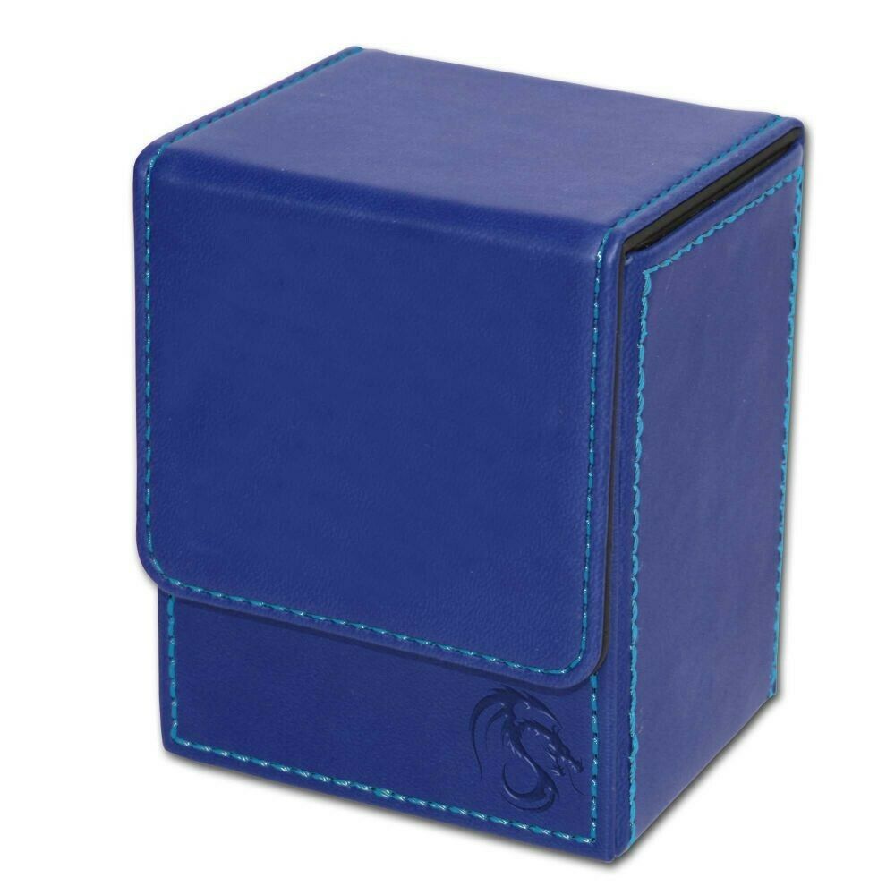 Bcw Blue Deck Case Lx Gaming Card Holder Magnet Magic Gathering Mtg Storage Box