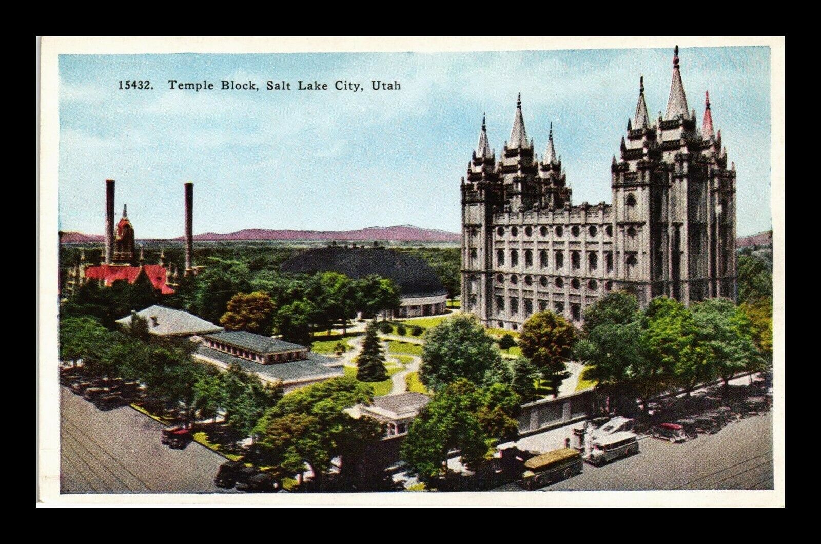 Temple Block Square Salt Lake City Utah Us Postcard