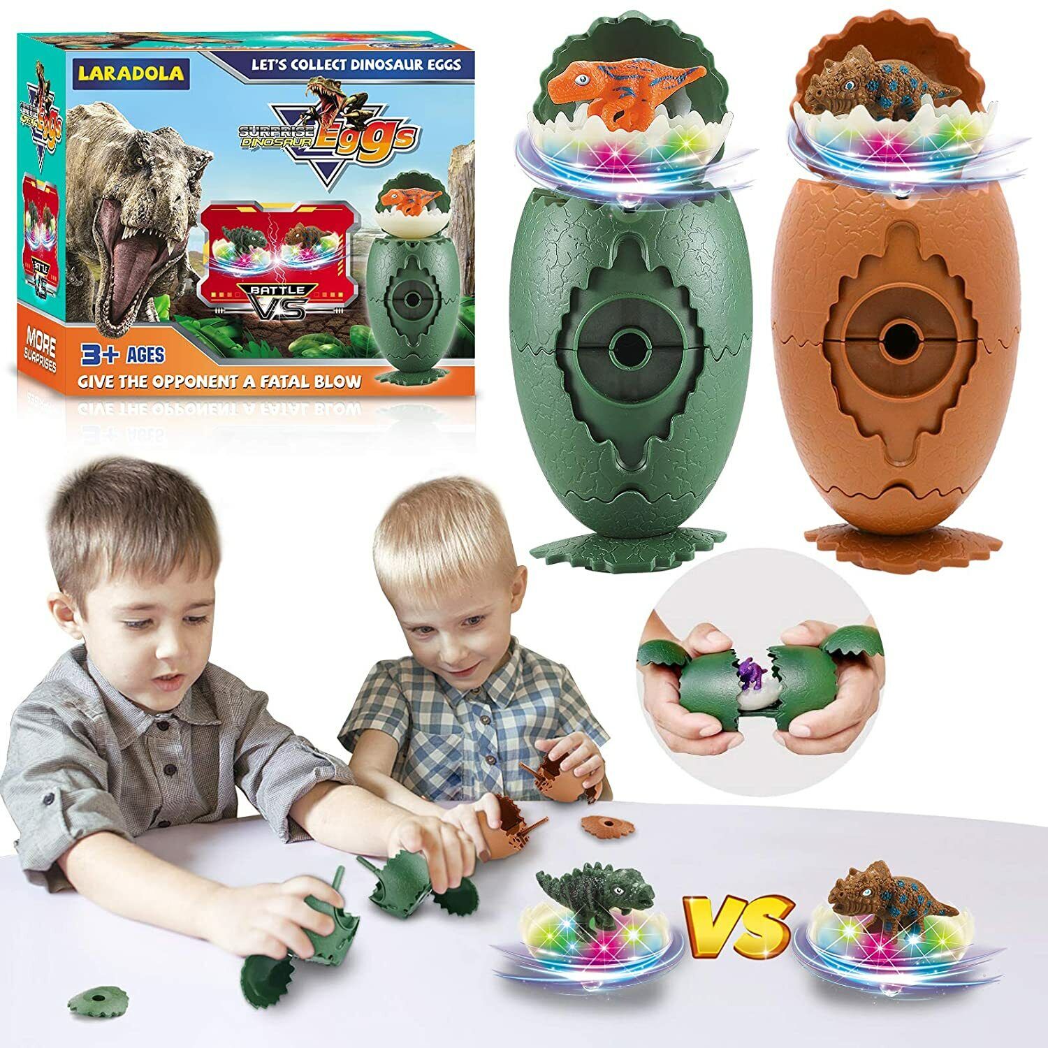 Plastic Easter Eggs With Dinosaurs Toys Inside, Gifts For Kids 3 4 5 6 7 8 Years