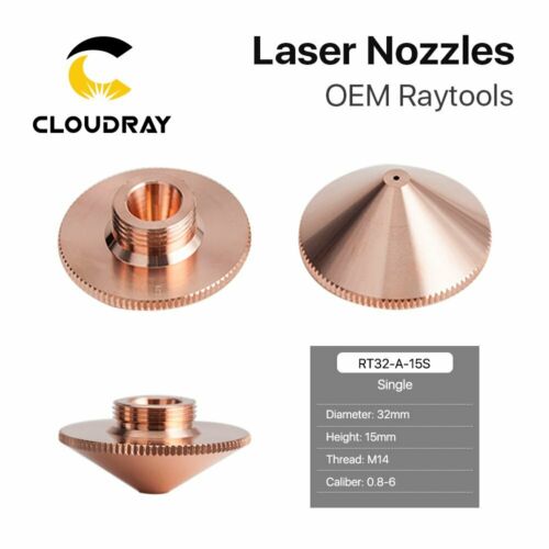 Fiber Laser Single Layer Nozzle Dia.32mm Hight 15mm For Raytools Laser Head