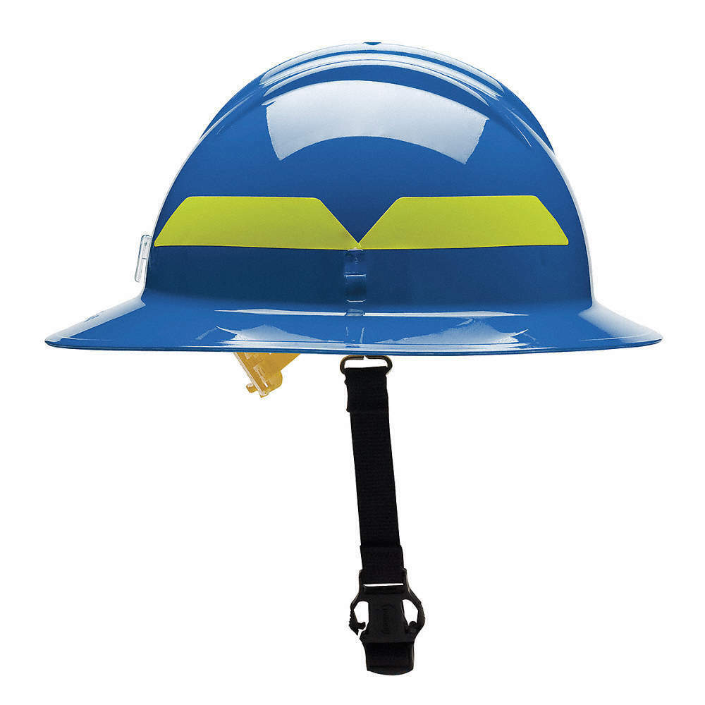 Bullard Fhblp Fire Helmet,blue,thermoplastic
