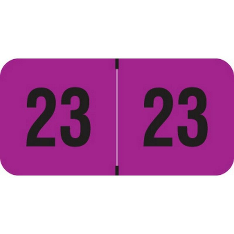 Smead Compatible "23" Yearband Labels, Laminated Stock 1-1/2" X 3/4" - 500 Per