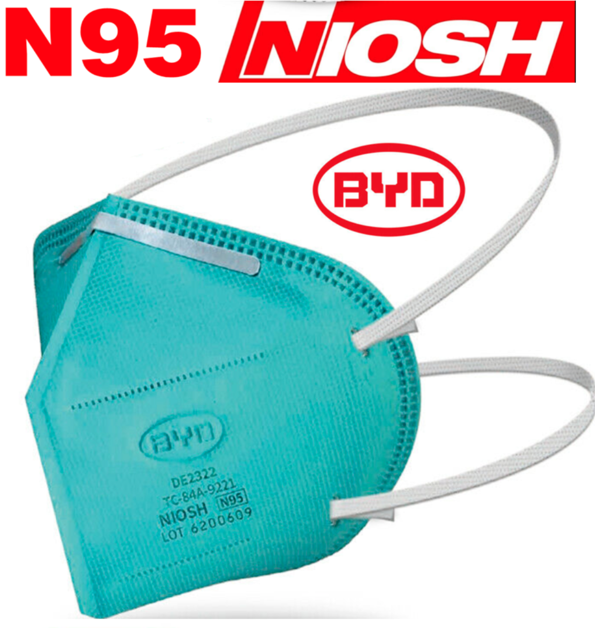 N95 Protective Disposable Face Mask Cover Niosh Respirator Pack Of 10