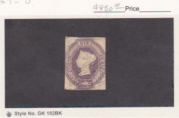 Great Britain Sg 61 Scott 7a Red Violet 1848 10p  Victoria  Cv £1000