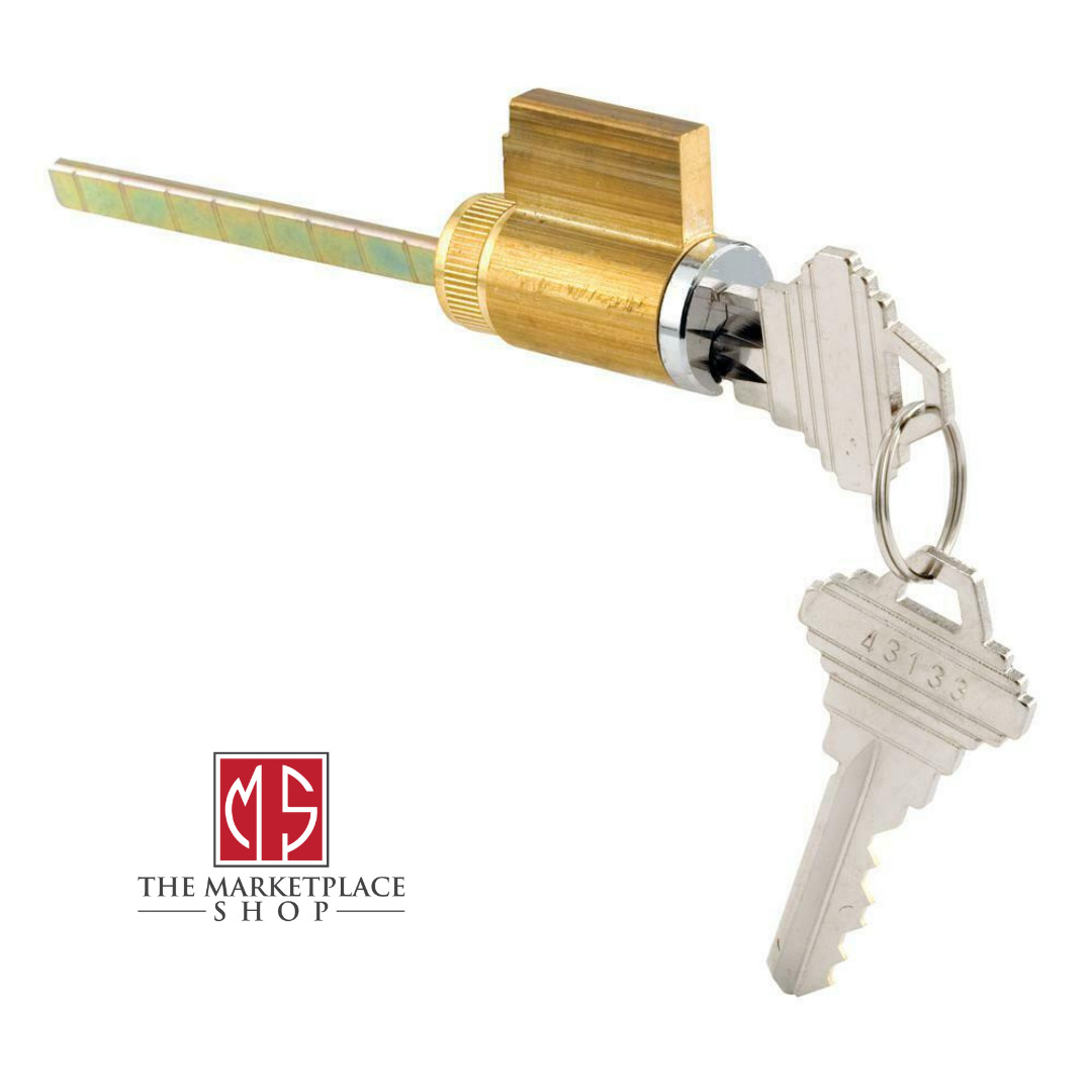 Cylinder Lock, 1-1/4 In., Schlage Shaped Keys