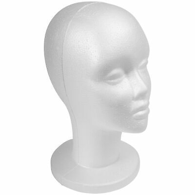 Shany Styrofoam Model Head - Wig Mannequin -  12 Inches Female Head With Stand -