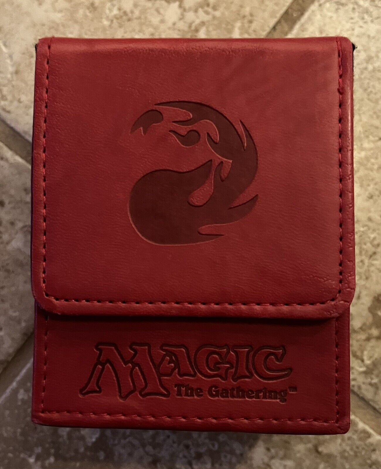 Magic The Gathering Mtg Ultra Pro Leatherette Red Mana Symbol Flame Deck Box