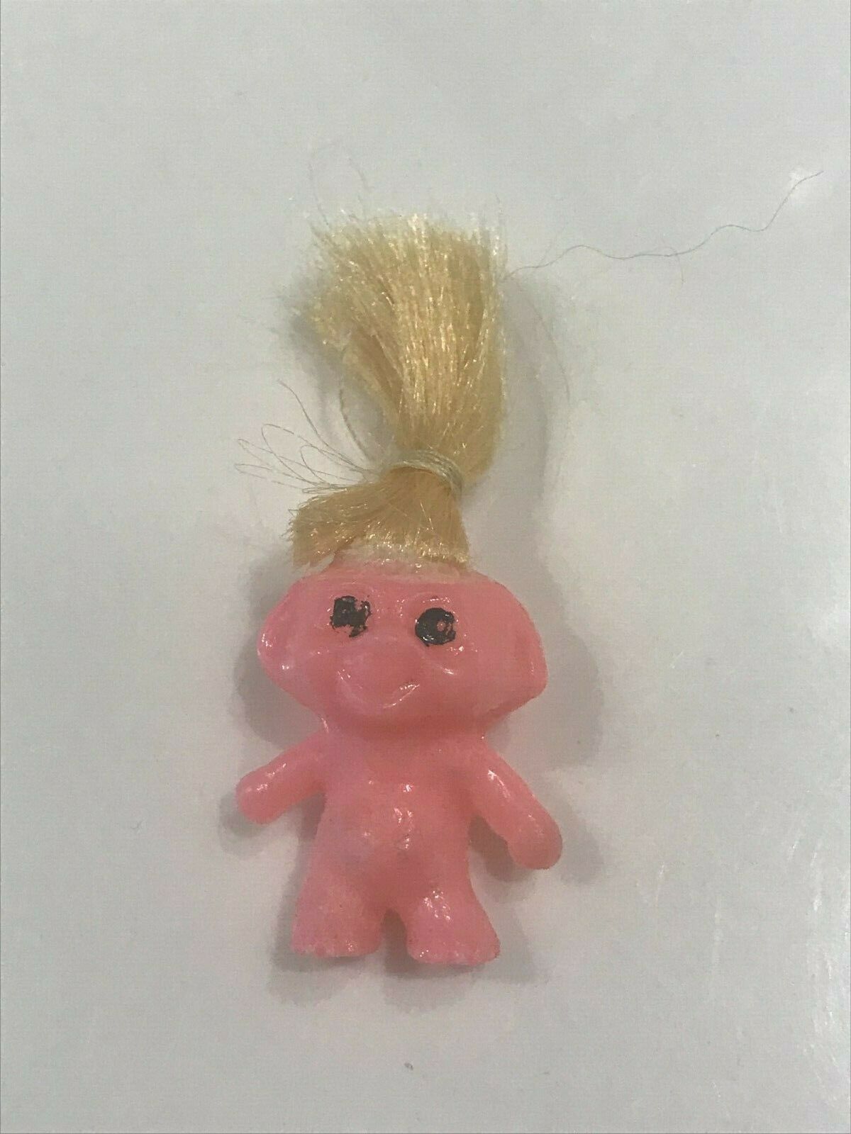 1960's Mini Pink Troll Doll Made In Hong Kong