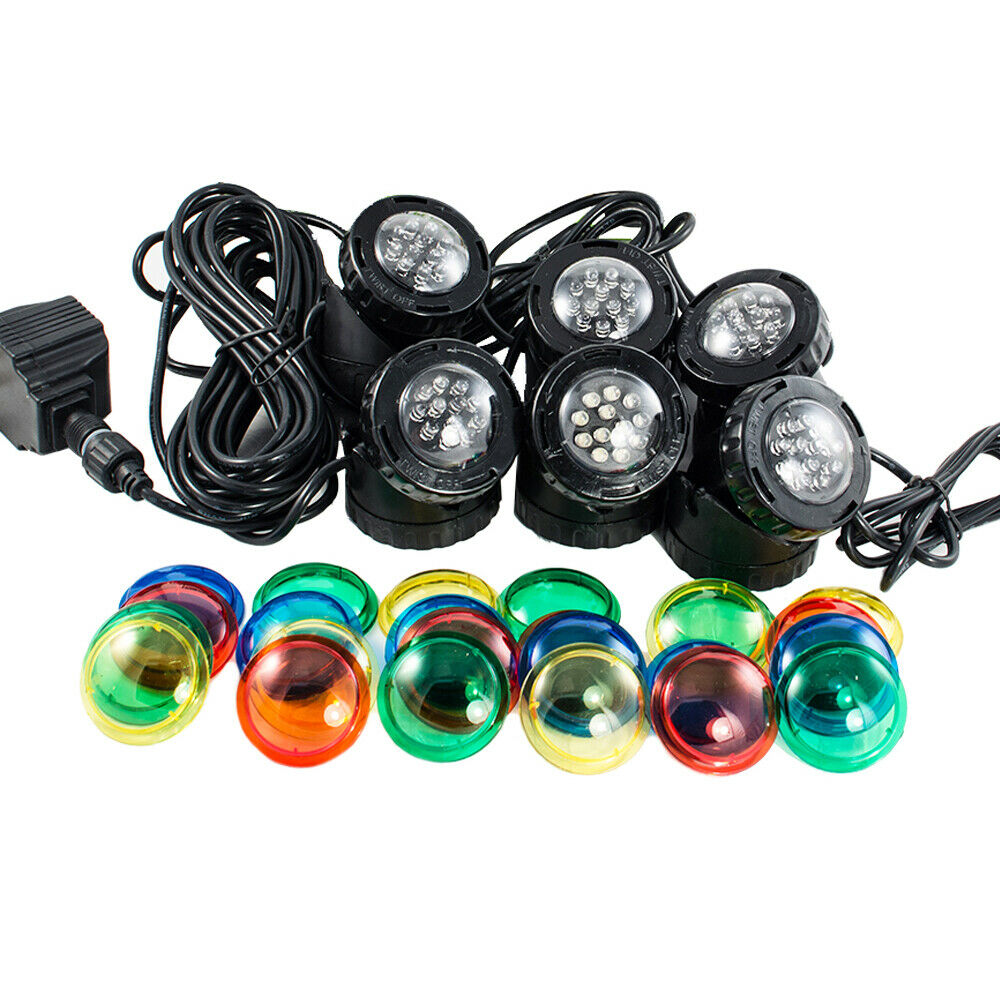 Submersible 4/6 Led Pond Spot Lights For Underwater Pool Fountain
