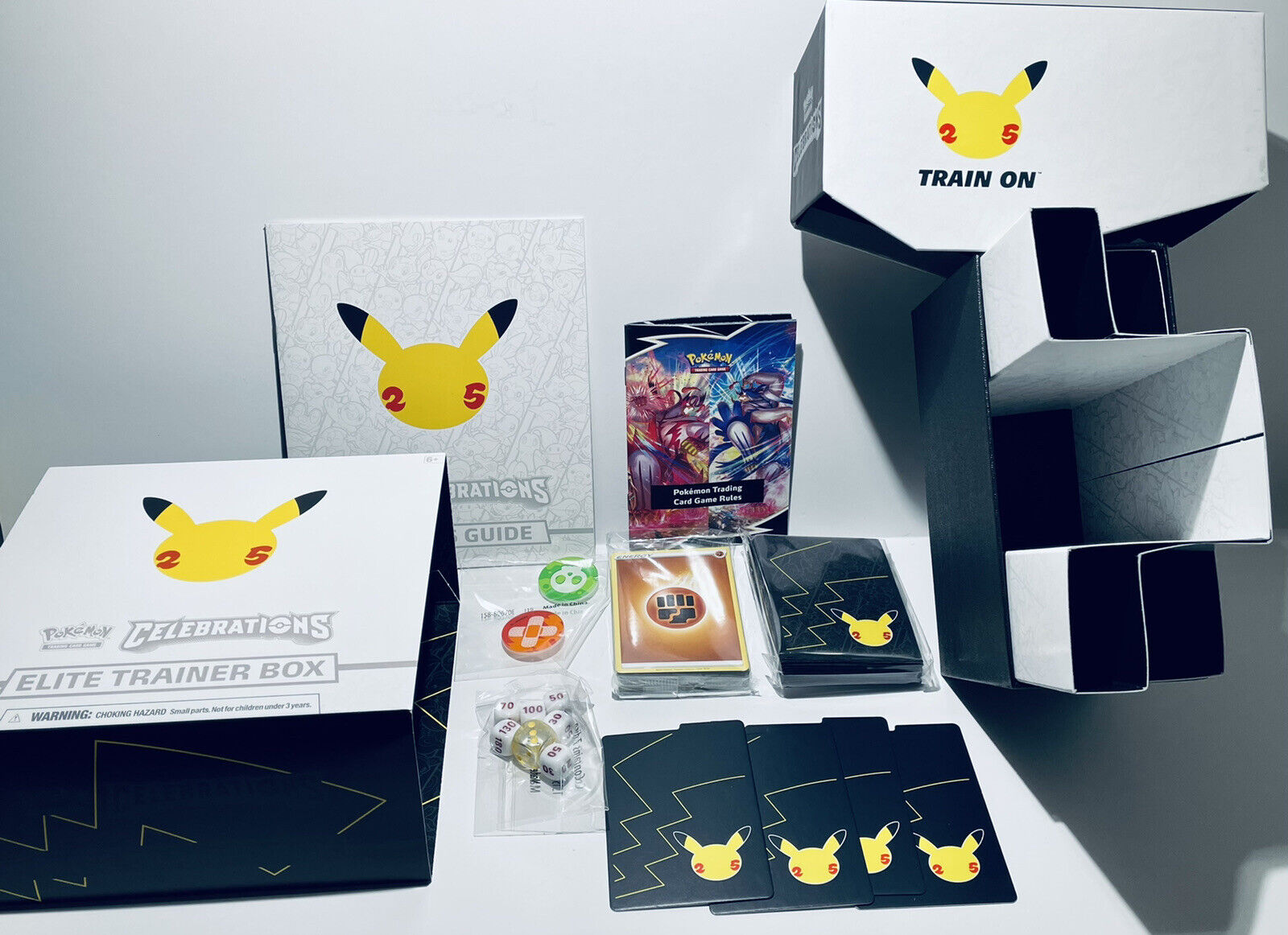 Pokemon Celebrations Elite Trainer Box Etb 25th Anniv. Empty Box W Accessories