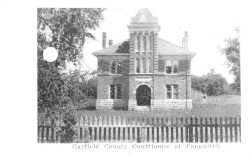 Vintage Rppc Postcard Garfield County Court House At Panguitch Utah Real Photo