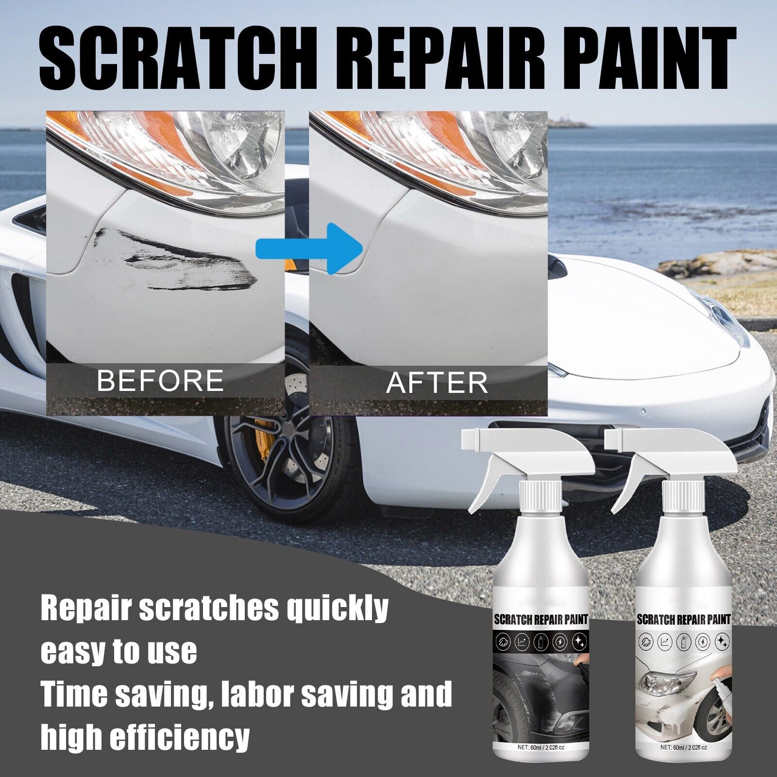 Maintenance Cleaning Glazing Decontamination Car Scratch Paint Scratch Spray