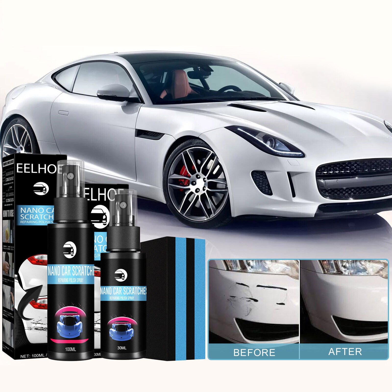 Car Scratch Spray Scratch Removal Spray Scratch Wax Paint Surface  And