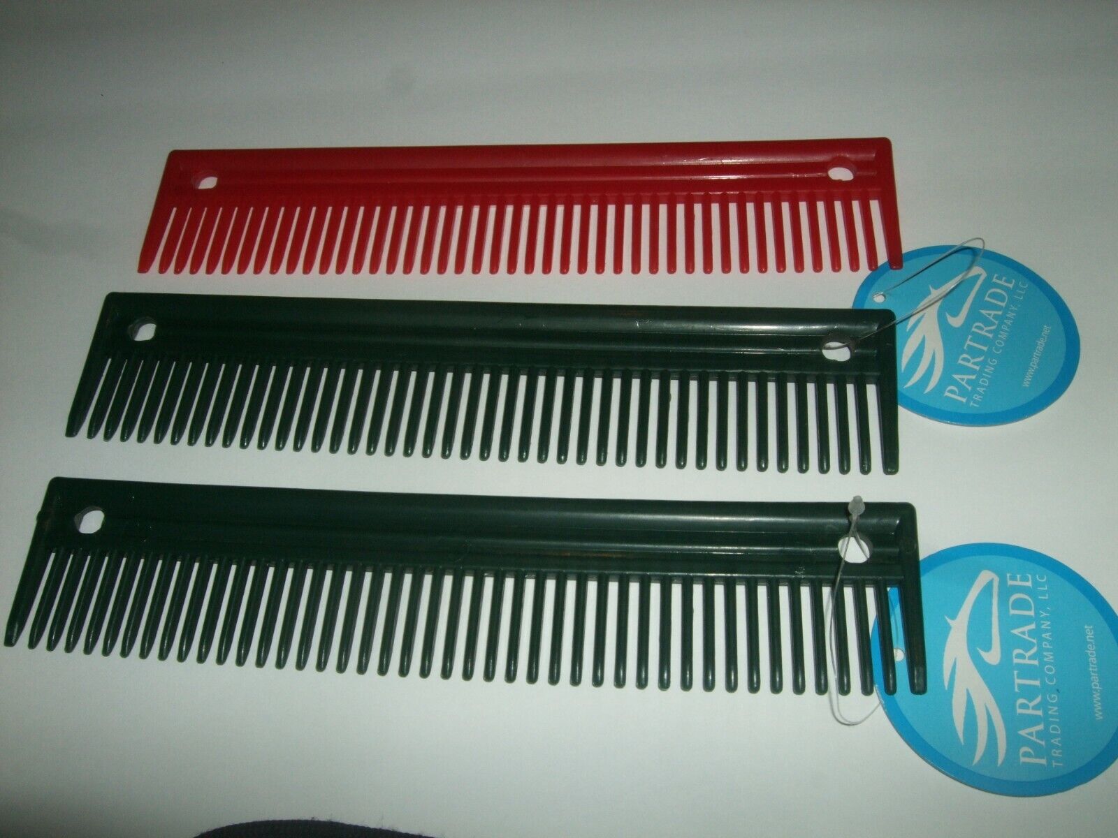 Partrade Plastic Grooming Comb You Choose Color Approx. Size 8 3/4" X 1 3/4"