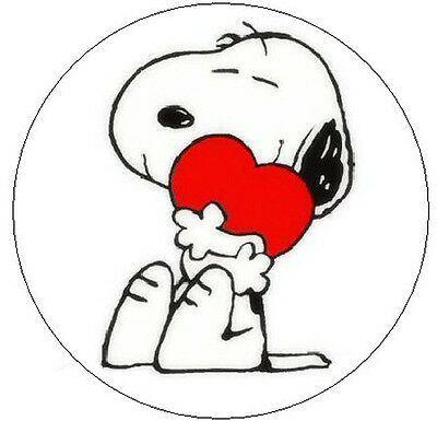 ~snoopy With Heart~  1" Sticker / Seal Labels!