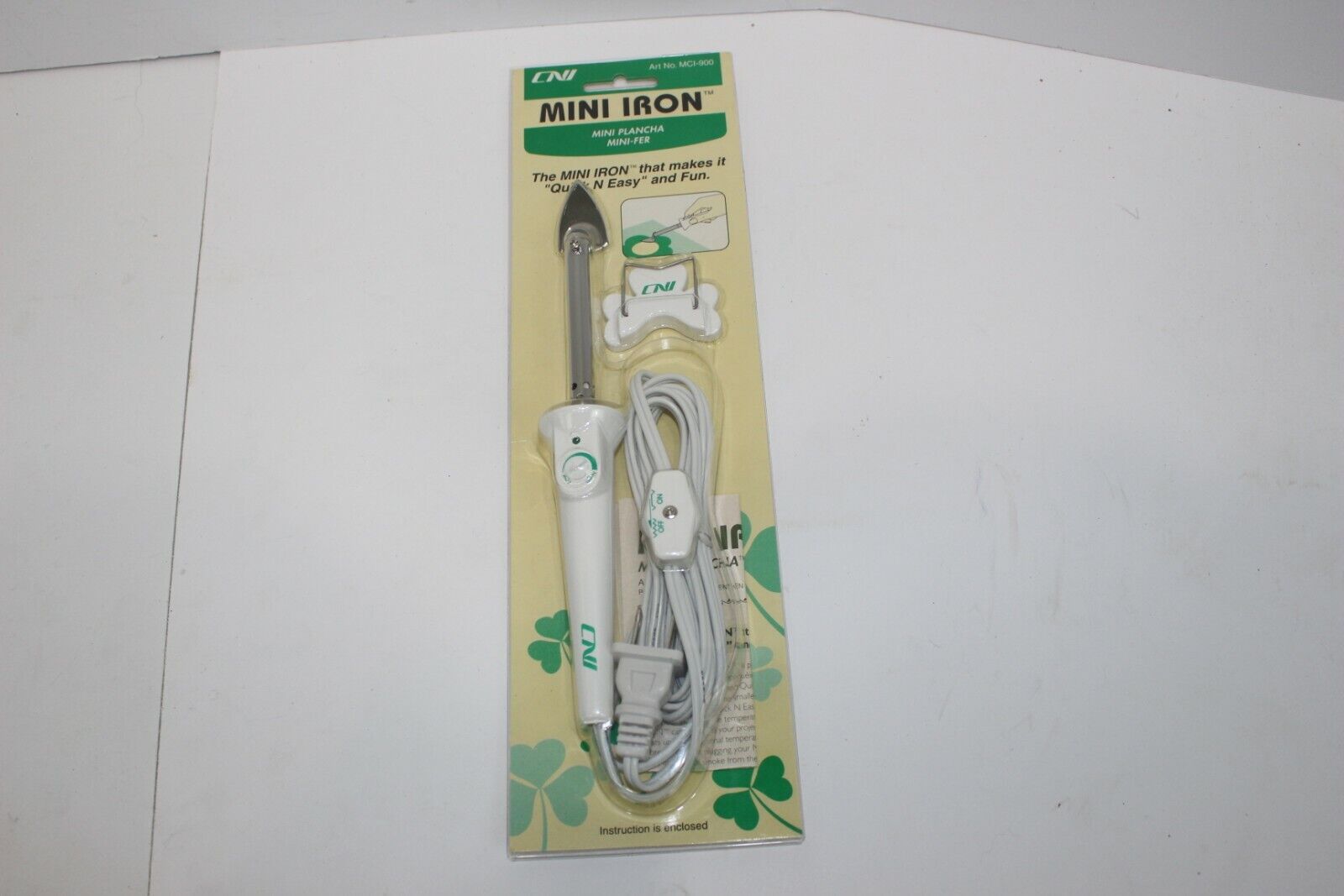 Clover Needlecraft Mini Iron Mci-900 New Sealed For Crafts Quilting